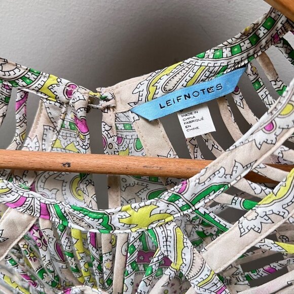 Leifnotes Idella Silk‎ Paisley Tank- Size 0 - Picture 3 of 6